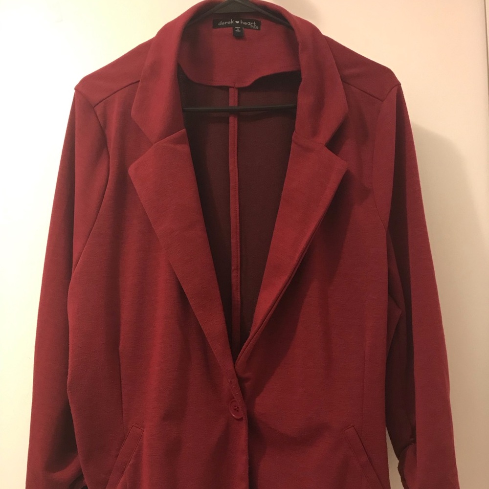 Burgundy blazer